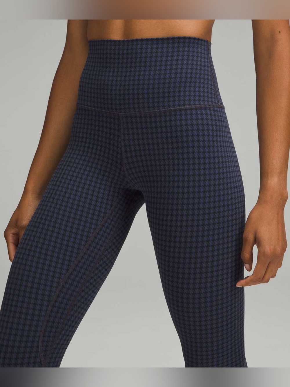 Lululemon align Micro Houndstooth Blue Multi 25"